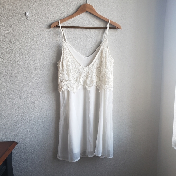 Charming Charlie's White Lace Summer Dress - Picture 2 of 4